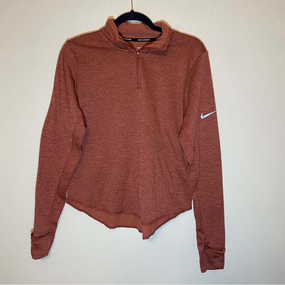 Nike Dri-Fit Women's Sphere Element 1/2 Zip Running Top Women's Size M Cedar - Picture 3 of 6